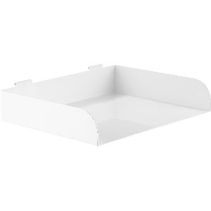 InLine® Slatwall Ablage groß, weiß 23182B