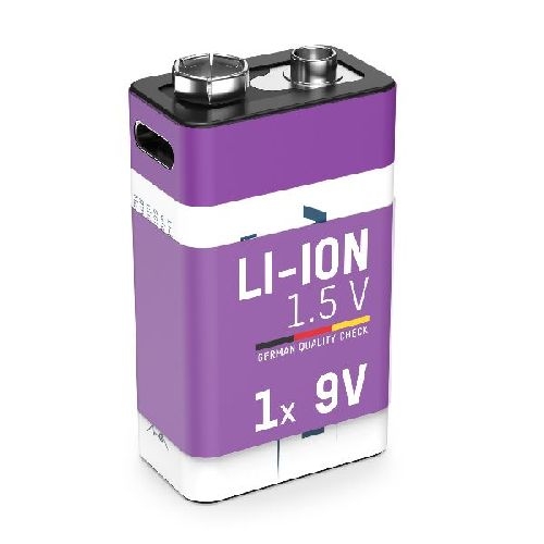 ANSMANN 1315-0005 Li-Ion Akku 9V E-Block Typ 400 01052E