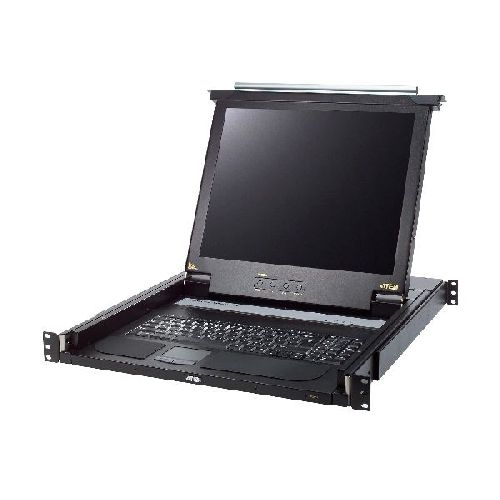 ATEN CL1000N US Single Rail 19-LCD-Konsole, 19 1HE, US-Layout (PS/2-USB, VGA) 60698H