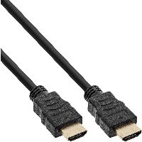 30er Bulk-Pack InLine® HDMI-Kabel mit Ethernet, ST / ST, schwarz / gold, 2m B-17002P