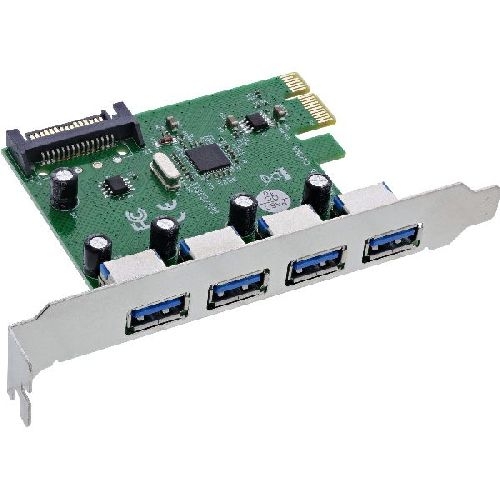 InLine® Schnittstellenkarte, 4x USB-A 3.2 Gen. 1, PCIe x1 76666M