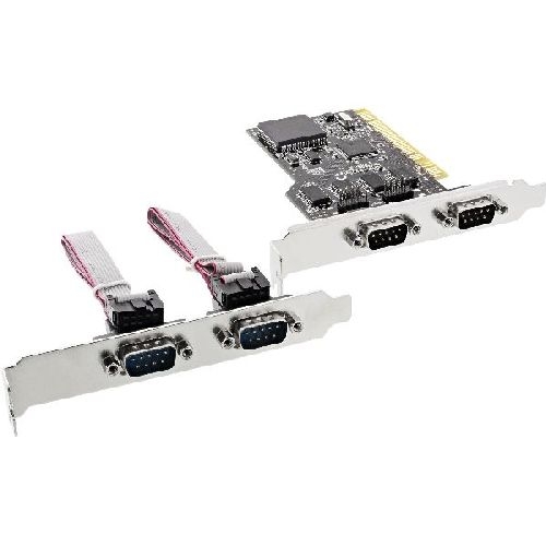 InLine® Schnittstellenkarte, 4x 9pol seriell, PCI 66639I