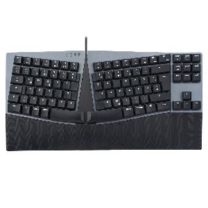 Perixx PERIBOARD-335 DE BL, ergonomische mechanische Tastatur (blaue Schalter) 57156A