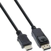 InLine 17182 InLine® DisplayPort zu HDMI Konverter Kabel, schwarz, 2m