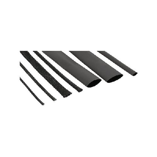 InLine® Schrumpfschlauch Set / Kabelschlauch Set, schwarz 00870S