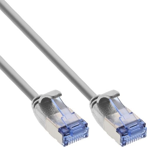 InLine® Patchkabel slim, U/FTP PiMf, Cat.6A, grau, 1,5 m 71914