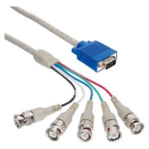 InLine® VGA BNC Kabel, 5x BNC Stecker an 15pol HD Stecker, 3m 17965