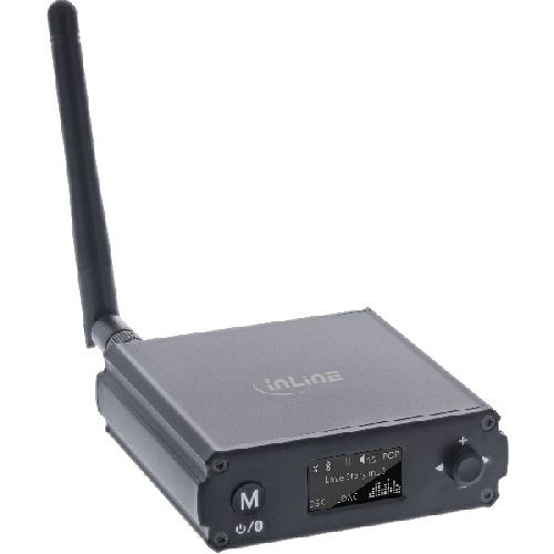 InLine® Bluetooth 5.1 HiFi-Receiver &amp; USB DAC, mit LCD 99209M