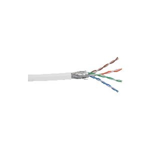 InLine® Patchkabel Cat.5e, weiß, SF/UTP, AWG26, PVC, 100m 72099W