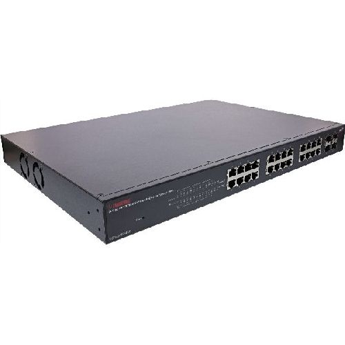 Longshine LCS-GSP9428 Gigabit PoE+ Switch, 24-Port Managed, 19,+ 4 SFP-Ports 32334N