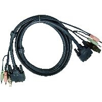 ATEN 2L-7D02U KVM Kabelsatz, DVI, USB, Audio, Länge 1,8m 60692C