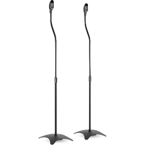 InLine® Lautsprecherständer Teleskop 68-110cm, 2 Stück, schwarz 23126C