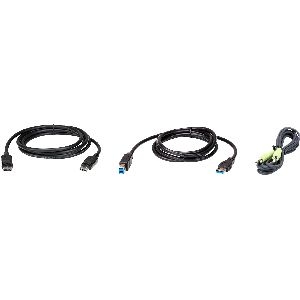 ATEN 2L-7D02UDPX3, KVM Kabelsatz, DisplayPort, USB, Audio, 1,8m 60692L