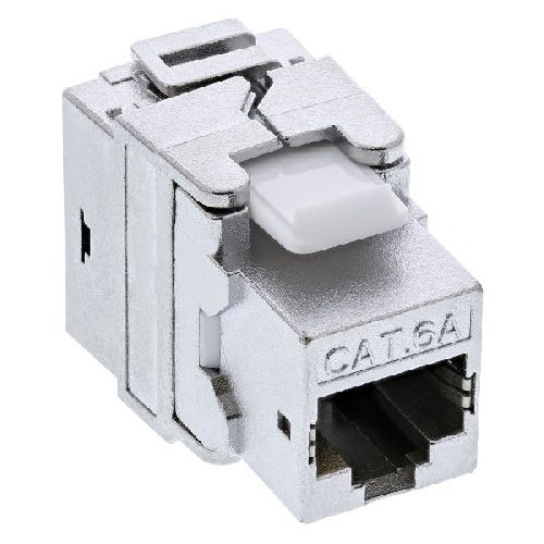 InLine® Premium Keystone RJ45 Buchse / LSA Einsatz, SNAP-In, Cat.6a 76202D
