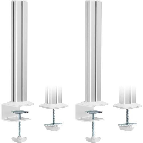 InLine® Slatwall Befestigungssäulen Aluminium, für Tischhalterung Panel, 2er Set 23181B