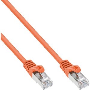 InLine® Patchkabel, SF/UTP, Cat.5e, orange, 0,5m 72550O