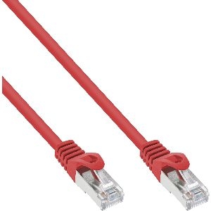 InLine® Patchkabel, SF/UTP, Cat.5e, rot, 0,25m 72522R