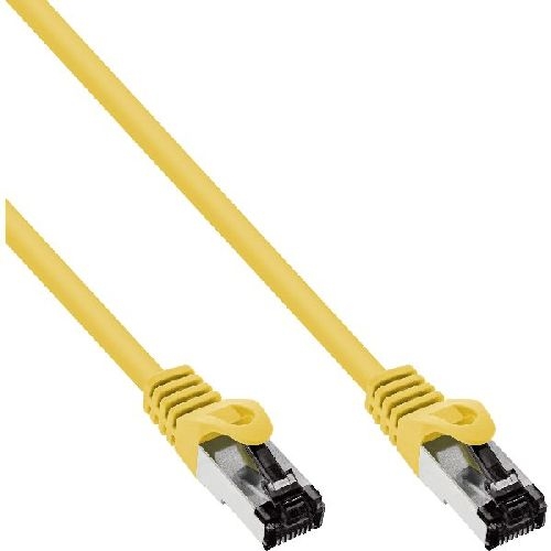 InLine® Patchkabel, S/FTP (PiMf), Cat.8.1, 2000MHz, halogenfrei, gelb, 10m 78800Y