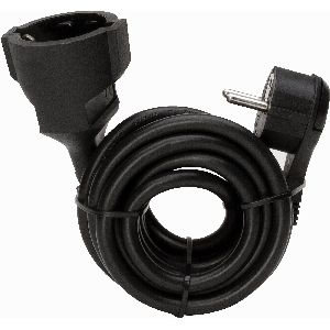 Kopp Verlängerung, Schutzkontakt-Flachstecker und Schutzkontakt-Kupplung, 5m 16235S