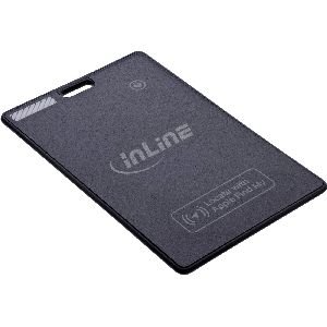 InLine® Wallet Finder, smarte Karte für die Geldbörse, Qi-Aufladung,100mAh, IPX5 40080K