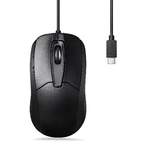 Perixx PERIMICE-209C, kabelgebundene USB-C Maus, Scrollrad, Links-&amp;Rechtshänder 57143C