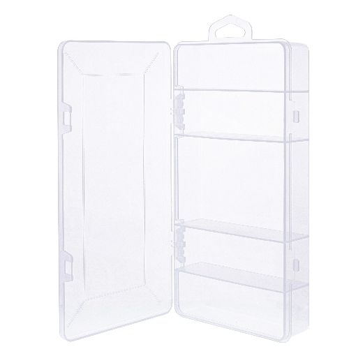 InLine® Kleinteilebox, 5 Fächer, Abmessungen: 206x107x33mm, transparent 43009J