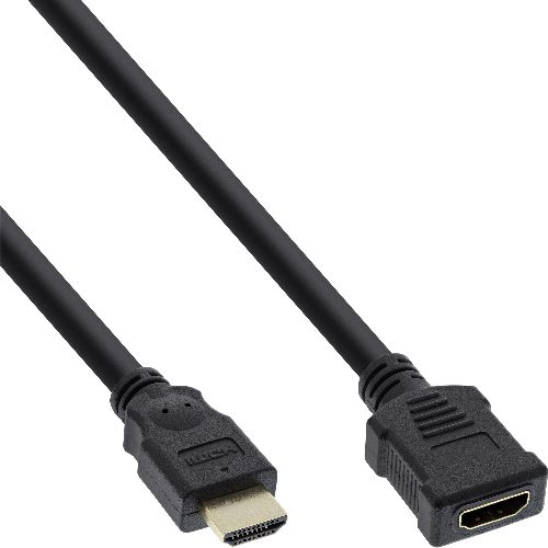InLine® HDMI Verlängerung, HDMI High Speed, Stecker auf Buchse, 2 m 17632G