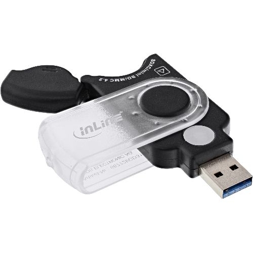 InLine® Mobile Card Reader USB 3.2, für SD/SDHC/SDXC, microSD 66772I