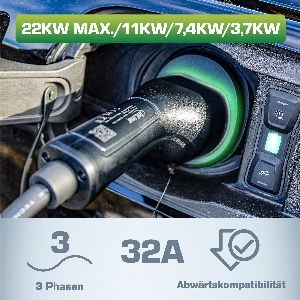 InLine® EV Autoladekabel 22kW Typ2, 3-phasig, 5m 16285I