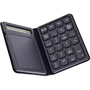 InLine® Bluetooth Nummernblock mit Touchpad, Display, faltbar, schwarz 55379G