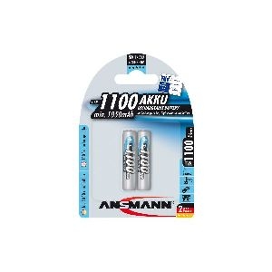 ANSMANN 5035222 NiMH-Akku Micro AAA, 1100mAh, 2er-Pack 01069F