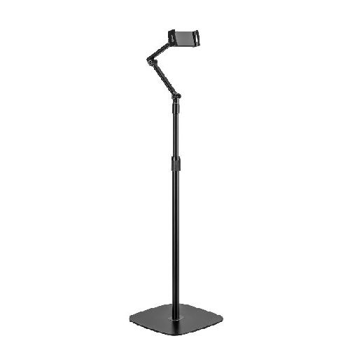 InLine® Tablet Bodenständer Halterung mit Bodenplatte, bis 12,9, schwarz 55725S