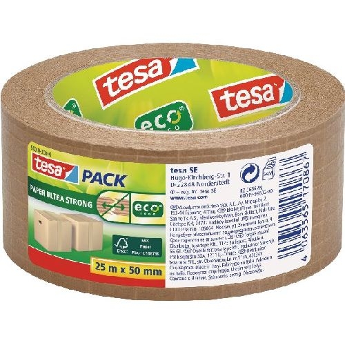 tesapack Klebeband ultra Strong Papier, fadenverstärkt, 25m 11649I