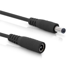 InLine® Verlängerungskabel, DC Stecker 5,5x2,1mm, schwarz, 0,5m 26855B