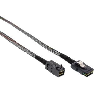 InLine® Mini-SAS HD Kabel, SFF-8643 zu SFF-8087, mit Sideband, 0,5m 27628A
