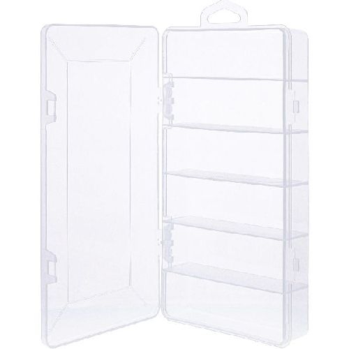 InLine® Kleinteilebox, 6 Fächer, Abmessungen: 206x107x33mm, transparent 43009K