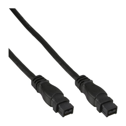 InLine® FireWire Kabel, IEEE1394 9pol Stecker / Stecker, schwarz, 1,8m 39902