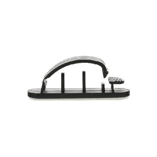 InLine® Kabelmanager, mit Klebesockel, 2,8cm, schwarz, 10er Pack 59970K
