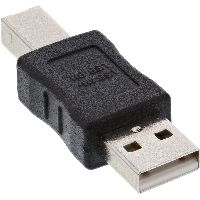 InLine® USB 2.0 Adapter, Stecker A auf Stecker B 33443A