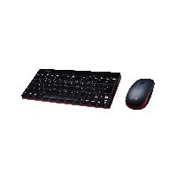 Perixx PERIDUO-712 DE B, Mini Tastatur und Maus Set, schnurlos, schwarz 57149O