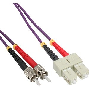 InLine® LWL Duplex Kabel, SC/ST, 50/125µm, OM4, 25m 82525P