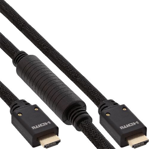 InLine® HDMI Aktiv-Kabel, HDMI-High Speed mit Ethernet, 4K2K, ST/ST, 20m 17520A