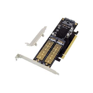 InLine® PCIe Karte x16 zu 2x M.2, 1x mSATA 76660T