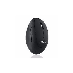 Perixx PERIMICE-719, kleine ergonomische Maus, Rechtshänder, schnurlos, schwarz 57142E