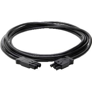 Kopp Verbindungsleitung kompatibel GST-Stecksystem St/Bu, 1,5mm², 5m, schwarz 16787K