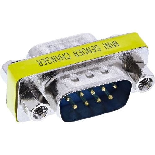 InLine® Mini-Gender-Changer, 9pol Stecker / Stecker 32214
