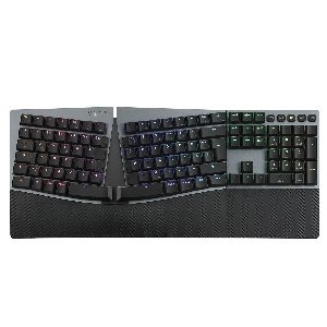 Perixx PERIBOARD-835 BR DE, kabellose RGB-beleuchtete ergo mechanische Tastatur 57150Q