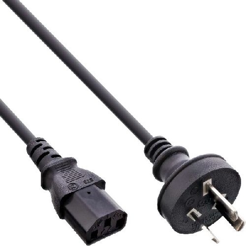 35er B-Pack InLine® Netzkabel, Netzstecker Australien / Kaltgeräte ST C13, 1,8m B-16652D