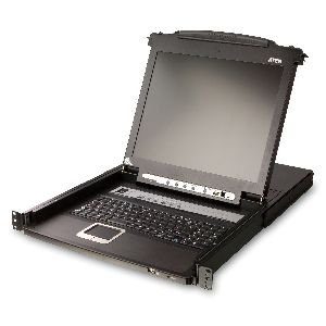 ATEN CL5708M KVMP-Switch 8-fach mit 17"-Display, USB, PS/2, 19"-Rackmontage, DE 60628W