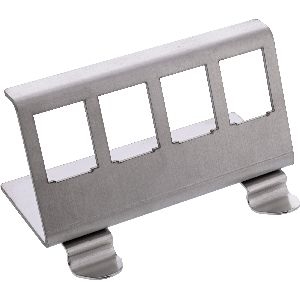 InLine® Keystone SNAP-In Metall-Modulhalter, 4-fach für Hutschiene 76203F